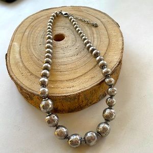 Silpada Atmospheric Sterling Silver Necklace Electroformed Large Bead